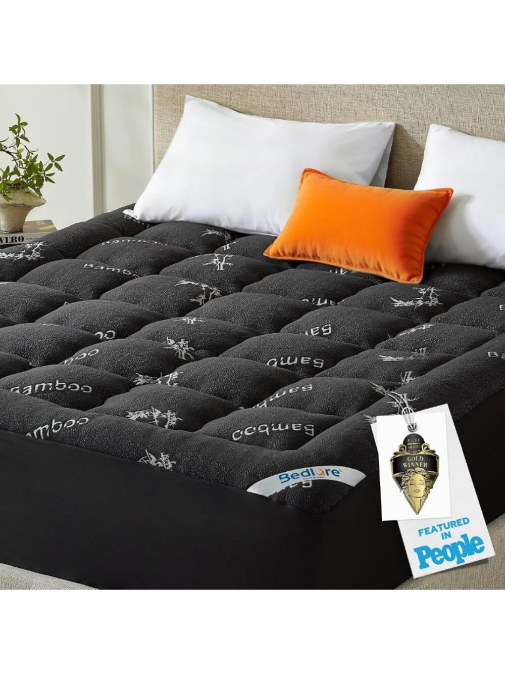 Thick Soft Pillow Top King Mattress Topper for Ultimate Comfort & Support